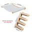 Cat Wall Mounted Wooden Climbing Shelves Cat House and Hammock for Platform and Ladder Turning Channel for Cat Indoor Furniture