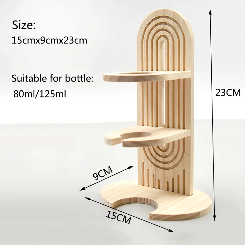 Adjustable Wooden Small Pets Water Drinking Bottle Holder Feeding Bottles Stand Auto Dispenser Holder Guinea Pigs Chinchillas
