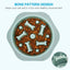 Slow Feeder Dog Bowls Slow Eating Pet Bowls Puzzle Anti-Gulping Interactive Bloat Durable Preventing Choking Healthy Dogs Bowl