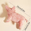 A cute pig design pet teeth grinding plush toy, bite resistant interactive dog toy supply