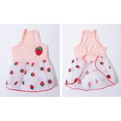 Summer Dog Dress for Small Dogs Luxury Dog Clothes Chihuahua French Bulldog Bichon Dog Costume Puppy Clothing Dog Vest Pet Skirt