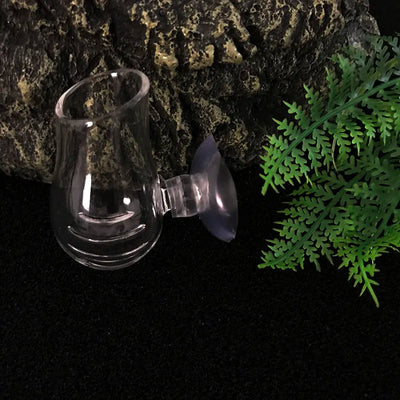 Aquarium Decoration Hanging Fish Tank Mini Crystal Glass Pot Polka Water Potted Planting Cylinder Cup Aquarium Accessories