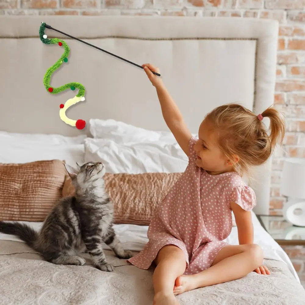 Cat Wand Toys Cat Wand Toys With Bells Cat Teaser Stick With String Toys And Bells Fun Training And Exercises For Indoor Cats