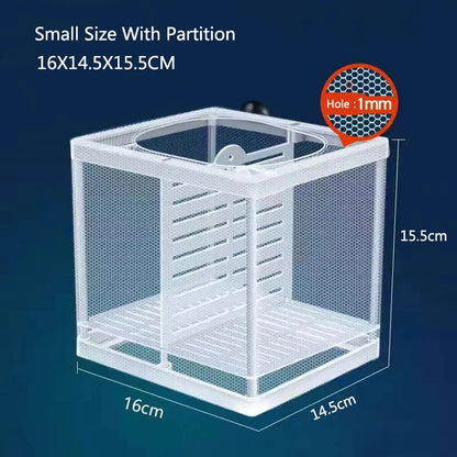 Plastic Aquarium Fish Breeding Isolation Box Fish Tank Aquarium Breeder Hatching Incubator Fish Tanks Isolator Accessories New