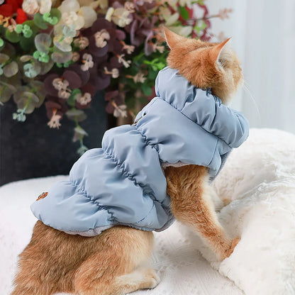 Soft Warm Dog Clothes Winter Padded Puppy Cat Coat Jacket For Small Medium Dogs Chihuahua French Bulldog Poodle Vest Pet Outfit