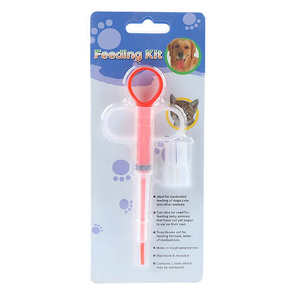 Pet Medical Feeder Syringe - Red, Blue, Green