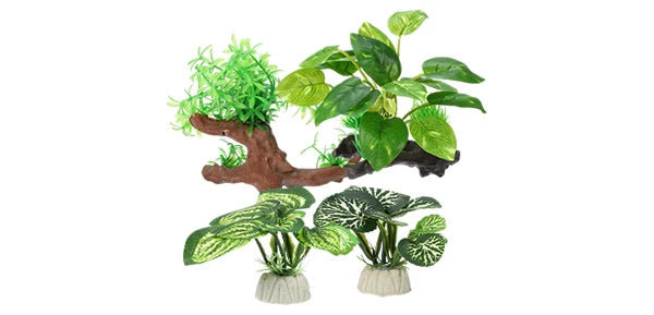 UXCELL Aquarium Artificial Plants Simulation Water Weeds Decorative Aquarium Decor Sets for Fish Tank Decoration Accessories