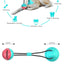 Dog Tug of War Toy Chew Toy Slow Feeder Food Dispenser Sounding Interactive Toy Firmly Suction Cup Toothbrush Durable Molar Ball