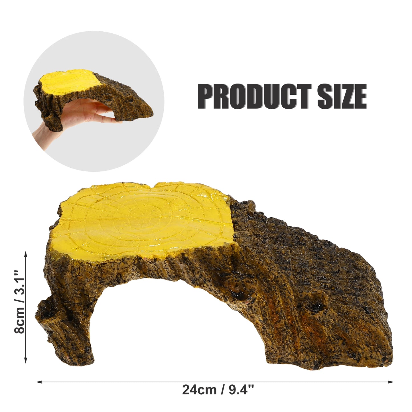 UXCELL Reptile Float Island Turtle Basking Platform Simulated Lawn Aquarium Turtle Ladder Climbing Fish Tank Habitat Accessories