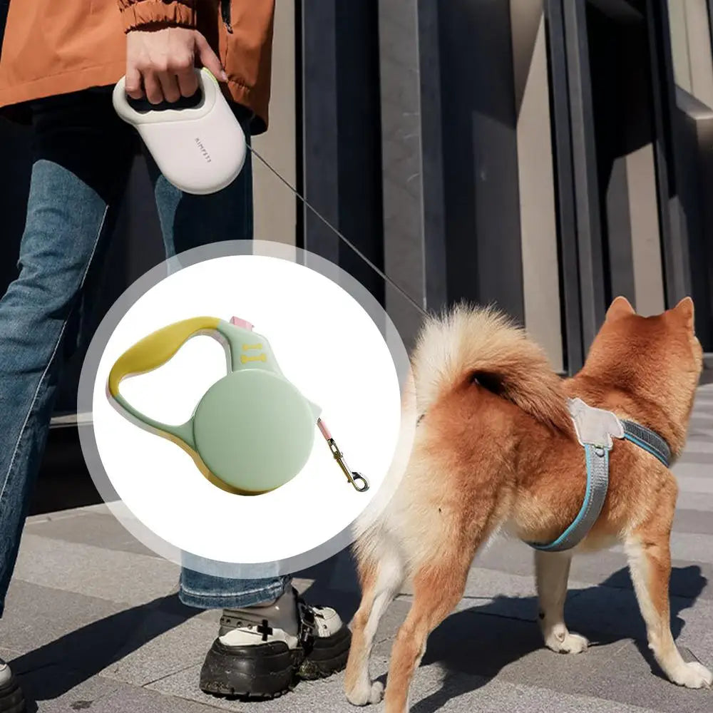 Heavy Duty Dog Rope Telescopic Tractor Automatic Rope Dog Walking Retractable Security Strap Long Lead Pet Rope With Non-Slip