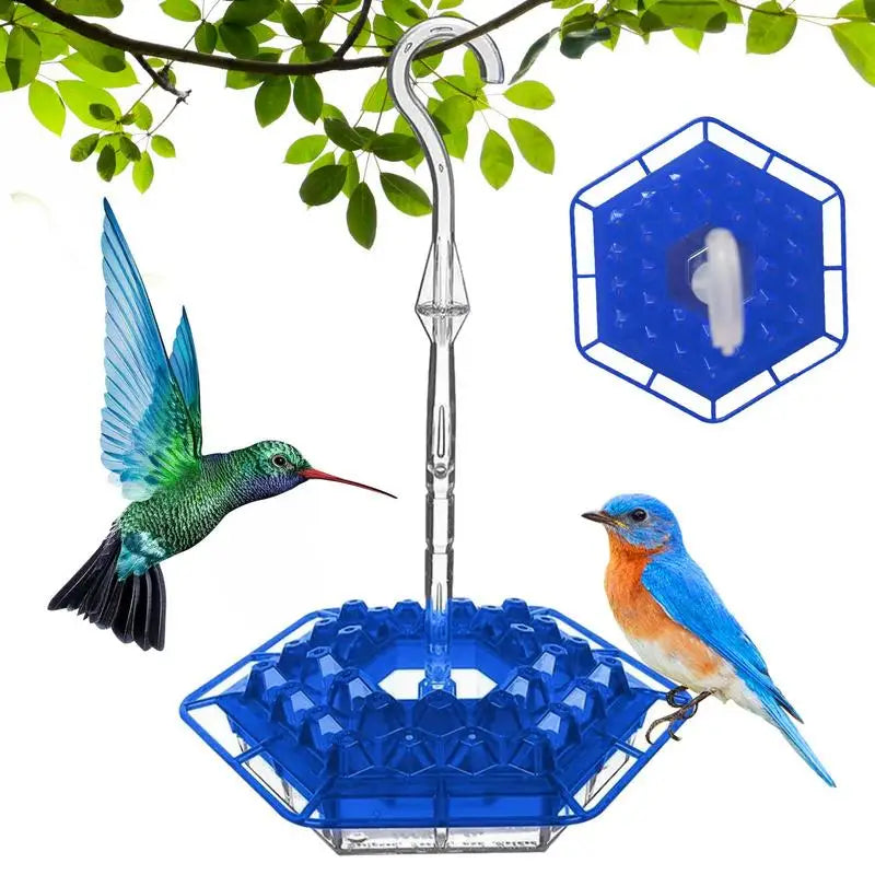 Hummingbird Feeders For Outdoors Hanging Portable Hummingbird Feeders Bird Hanger Feed Feeding Hexagon Easy To Clean Pet Feeder