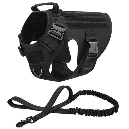 K9 Tactical Military Vest Pet German Shepherd Golden Retriever Tactical  Training Dog Harness and Leash Set For All Breeds Dogs