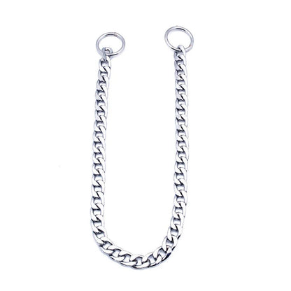 Dog Collar Slip Chains for Dogs Smooth Flat Stainless Steel Choke Chain Collar for Training Small Medium Large Dogs Pet Products