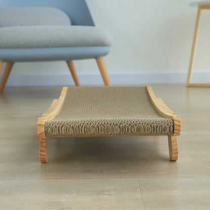 Wooden Cat Scratcher Scraper Detachable Lounge Bed 3 In 1 Scratching Post For Cats Training Grinding Claw Toys Cat Scratch Board