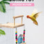 CAWAII KENNEL Pet Bird Swing Toy Wooden Parrot Perch Stand Playstand with Chewing Beads Cage Playground for Budgie Birds