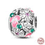 Fit Pandora 925 Original Bracelet 925 Silver Plate Flower Bird Series Charms Beads For Women Fashion DIY Jewelry Gifts Making