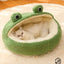 Pet Bed Cat Dog Nest Winter Warm Plush Round Cartoon Frog Deep Sleep Bag Comfort Soft Puppy Dog Bed Warm Cat Basket