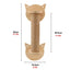 1PC Wall Mounted Cat Tree Cat Climbing Wooden Shelf Climbing Hammock Set Scratching Post and Ladder for Cats Playing&Sleeping