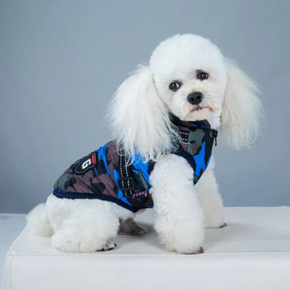 Winter Pet Dog Harness Vest Jacket Clothing Waterproof Coat Dog Clothes For Small Medium Dog Camouflage Windproof Puppy Pug Coat