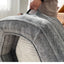 Deep sleep hexagonal dog sofa French fighting kennel dog bed fully removable and washable pet bed thick warm dog cushion