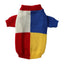 Plaid Patchwork Dog Sweater for Small Medium Dogs, 2024 New Winter Dog Clothes Knitted Pullover Jumper Warm Dog Sweatshirt
