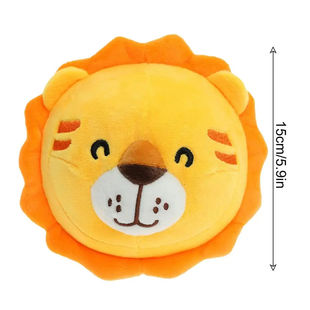Pet Ball For Dogs Plush Bouncing Rotating Ball USB Rechargeable Dog Exercise Toys With Squeak Sound Bouncing Ball For Hall Park