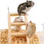Hamster Natural Wooden House Hamster Climbing Toy Small Pet Toys for Hamster Squirrel Guinea Pig Rat Small Animals Accessories