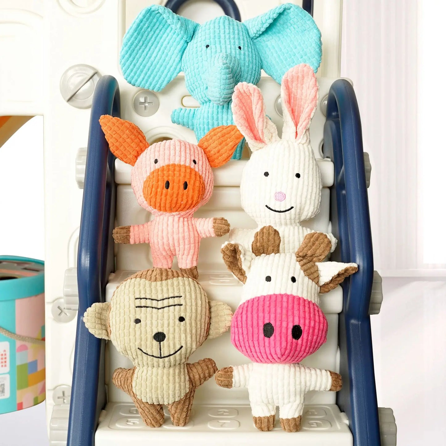 Plush Pet Dog Squeak Toys for Small Dogs Cute Pig Elephant Molar Training Decompress Interactive Dog Sound Toy Bite Resistant