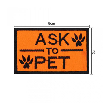 12 Pieces Tactical Patch Bundle for Dog Vest Harness Collar Personalized Patches Tags Sticker K9 Label Military Service Dog