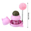 Catnip Ball for Cats Wall Rotatable Cat Licking Balls Edible and Healthy with Spring Ball Cat Licking Balls for Cats Catnip