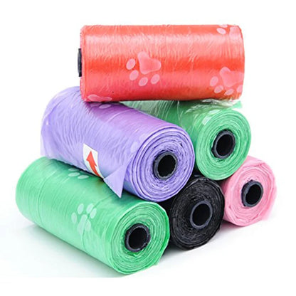 10 Rolls(150Bags) Pet Poop Bags Disposable Dog Waste Bags 15 Bags/ Roll Large Cat Waste Bags Doggie Outdoor Clean