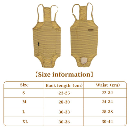 UXCELL Reusable Dog Diapers Female Dog Suspender Panties Casual Physiological Pants Adjustable Strap Striped Washable Underwear