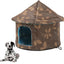 Cat House Dog Nest Waterproof Outdoor Winter Warm Pet Cave Insulated Outside Cat House Home Foldable and Washable Pet House