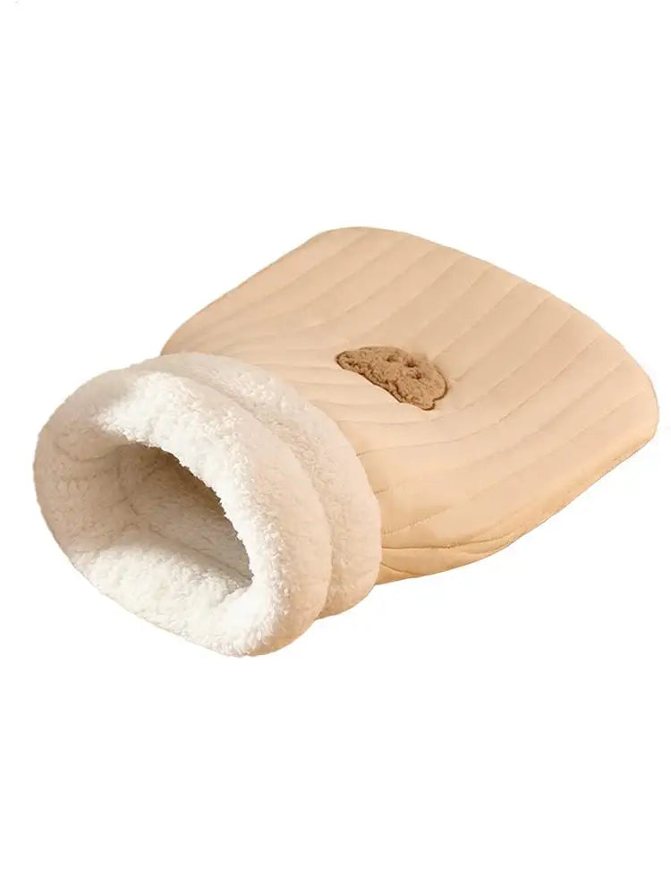 Cat Sleeping Bag Sleeping Bag Semi-Enclosed Cats Dogs Warming Pad Soft Cat Bed Lovely Cat Nest Pet Supplies for Cats and Dog