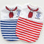 Pet Dog Clothes For Small Dogs Summer Cartoon Vest Clothing Sailor Tie Anchor Print Navy Tie Stripes Cat Dog Breathable T-Shirt