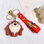 Cartoon Bugs Bunny Doll Keychain Cute Tweety Bird Daffy Duck Porky Pig Key Rings Pendant Accessories for Kids Birthday Gifts