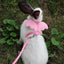 Small Animal Rabbit Harness with Leash Cute Bunny Collar Pet Bunny Supplies Cat Harness & Leash Set for Adult Guinea Pig Ferret