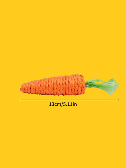 1PC Sisal Radish Toy Cat Toy Vocal Carrot Cat-Teasing Stick Self High And Fun Cat Scratch Board Pet Supplies