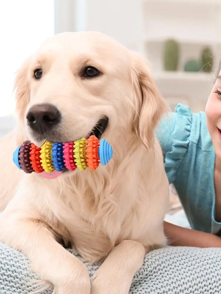 Colorful Puppy Teether Dog Toys Dog Teething Toys Dog Teeth Cleaning Toys Interactive Dog Toys Multifunctional Pet Playing