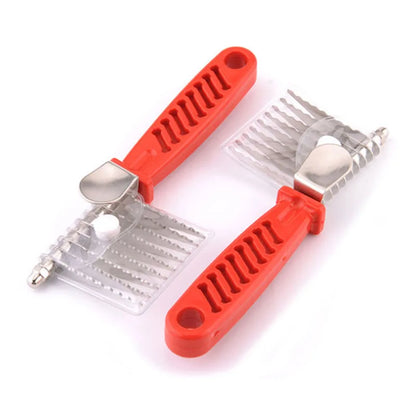 Dog Comb Pet Grooming Tools Dog Rake Comb Trimmer Stainless Steel Cat Dog Comb for Dematting Removing Dead Matted & Knotted Hair
