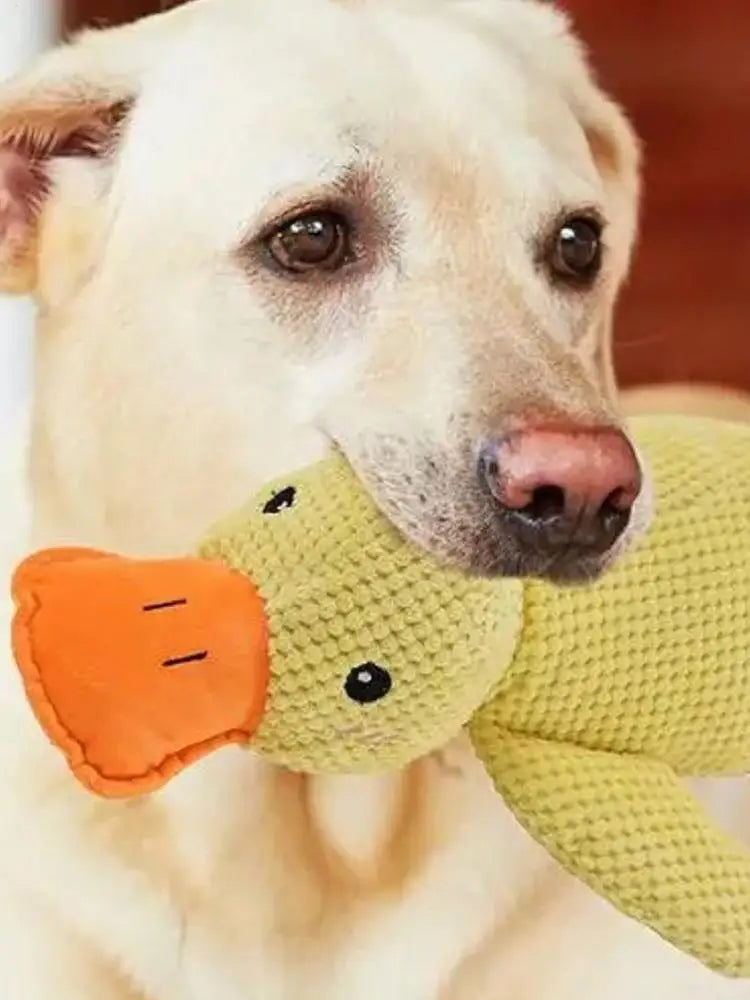 Pet Plush Toy Calming Duck Plush Toy Calming Duck Dog Toy Pet Teeth Cleaning Chew Pillow Toy Puppy Plush Pillow Toy Pet Supplies