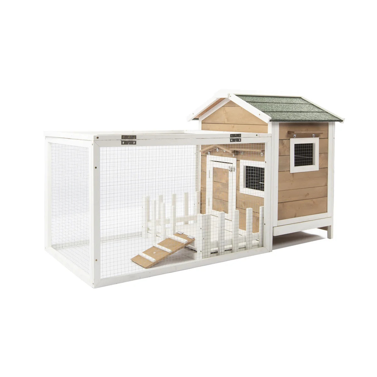 in stock FCS Cheap Outdoor Wooden small animal cage pet rabbit hutch bunny House
