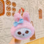 Anime Sanrio Plush Toy Cute Hello Kitty Felinae Keychain Kawaii Cinnamoroll Cat Plush Wallet Melody Cos School Bag Pendant Gifts