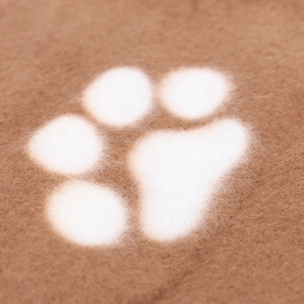Pet Blanket Super Soft Dog Blanket with Cute Paw Print Warm Puppy Blanket Mat Bed Cover for Large Dogs Kitten Cat Small Animals