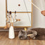 Cat Toy Cat Teaser Sticks Wooden Pole Tease Cat Stick Mouse Bell Tease Cat Stick Cat Self Hi Interactive Cat Toy