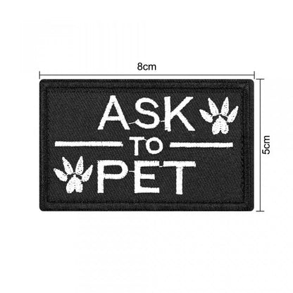 12 Pieces Tactical Patch Bundle for Dog Vest Harness Collar Personalized Patches Tags Sticker K9 Label Military Service Dog