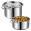 Crate Water Bowl Stainless Steel Dog Crate Hang Water and Food Bowls Feeder Dish for Dogs & Cats for Dry and Wet Foods Pet Cage