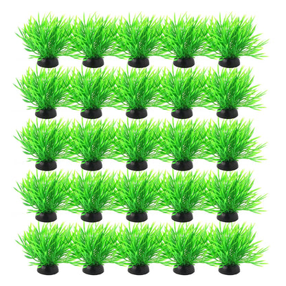 UXCELL 10/20 Pcs Aquarium Artificial Plastic Plants Water Weeds Ornament Fish Tank Plant Flower Grass Decoration Accessories