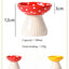 Mushroom Cat Bowl Cute Polka Dot Safe Ceramic Elevated Cat Feeder for Cats and Dogs Drinking Water Bowl Cat Feede Pet Supplies