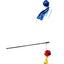 Cat Toy Cat Teaser Sticks Colorful Paper Ball Cat Teaser Stick Reflective Colored Interactive Cat Toy Style Cat Teaser Stick